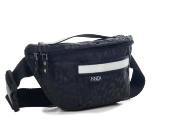 Image Title The ANDI - Bum Bag Black Leopard Reflective